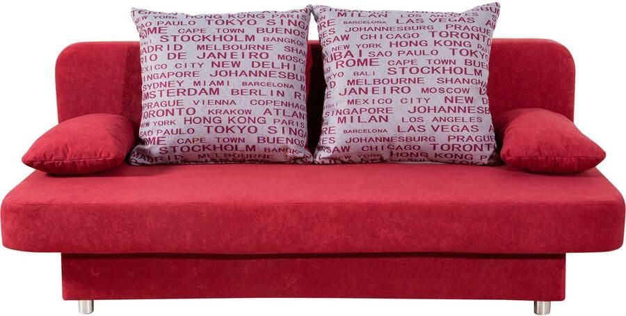 COLLECTION AB Slaapbank ULLA inclusief bedfunctie en opbergruimte Slaapbank bedfunctie bedlade incl. rugkussens armleuningkussens - Foto 10