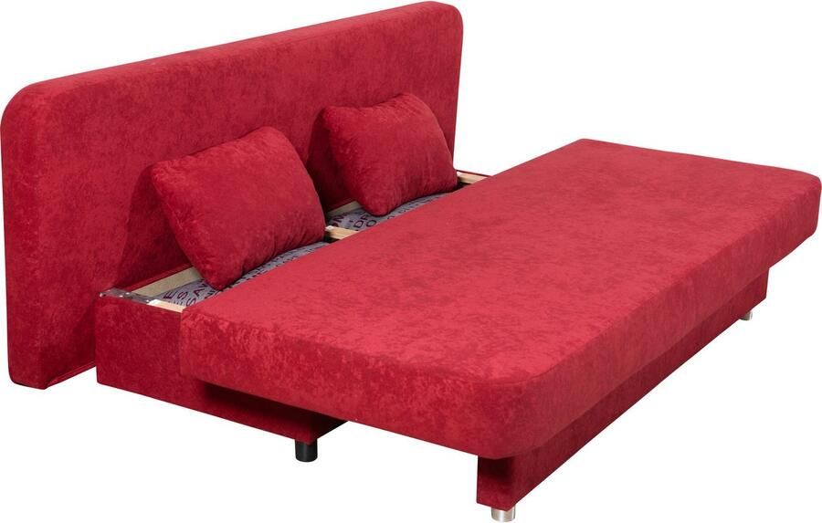 COLLECTION AB Slaapbank ULLA inclusief bedfunctie en opbergruimte Slaapbank bedfunctie bedlade incl. rugkussens armleuningkussens - Foto 5