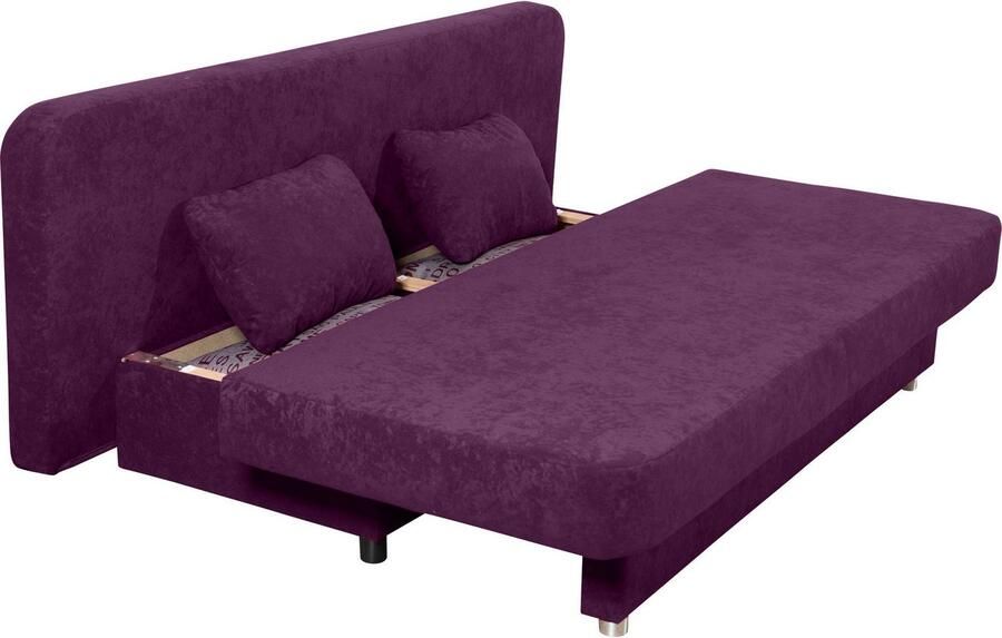 COLLECTION AB Slaapbank ULLA inclusief bedfunctie en opbergruimte Slaapbank bedfunctie bedlade incl. rugkussens armleuningkussens - Foto 5