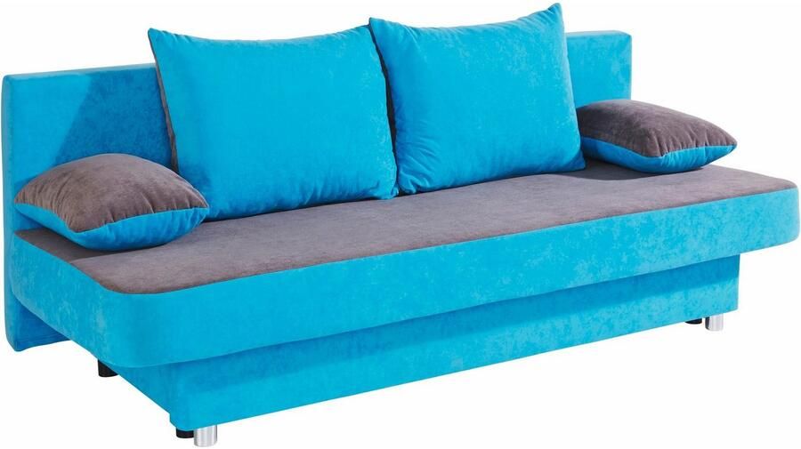 COLLECTION AB Slaapbank ULLA inclusief bedfunctie en opbergruimte Slaapbank bedfunctie bedlade incl. rugkussens armleuningkussens