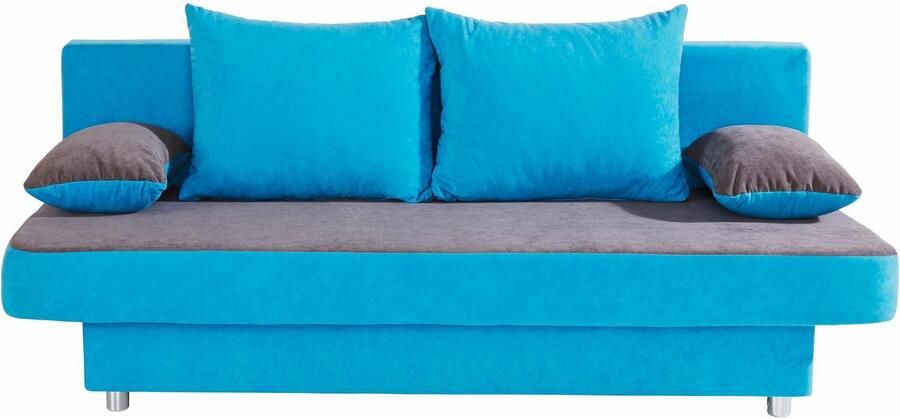 COLLECTION AB Slaapbank ULLA inclusief bedfunctie en opbergruimte Slaapbank bedfunctie bedlade incl. rugkussens armleuningkussens - Foto 6