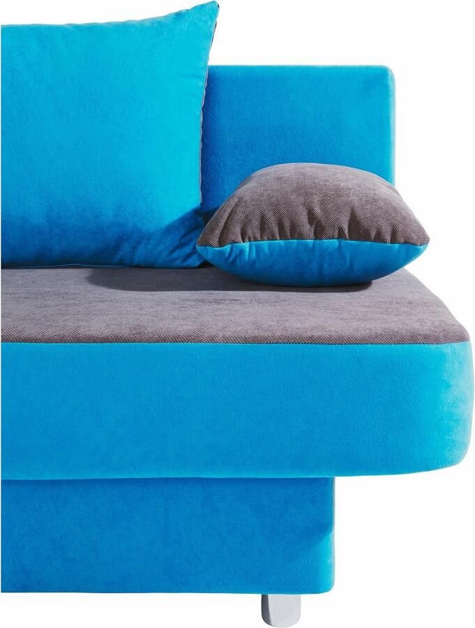 COLLECTION AB Slaapbank ULLA inclusief bedfunctie en opbergruimte Slaapbank bedfunctie bedlade incl. rugkussens armleuningkussens - Foto 2