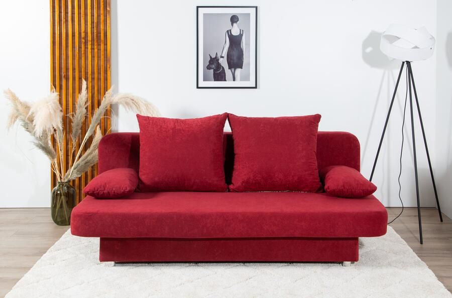 COLLECTION AB Slaapbank ULLA inclusief bedfunctie en opbergruimte Slaapbank bedfunctie bedlade incl. rugkussens armleuningkussens - Foto 3