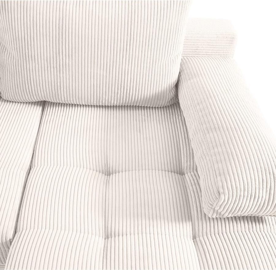 COLLECTION AB Zithoek Josy U-vorm slaapbank met bedlade flexibele recamière breedte: 269cm inclusief rugkussen cord - Foto 11