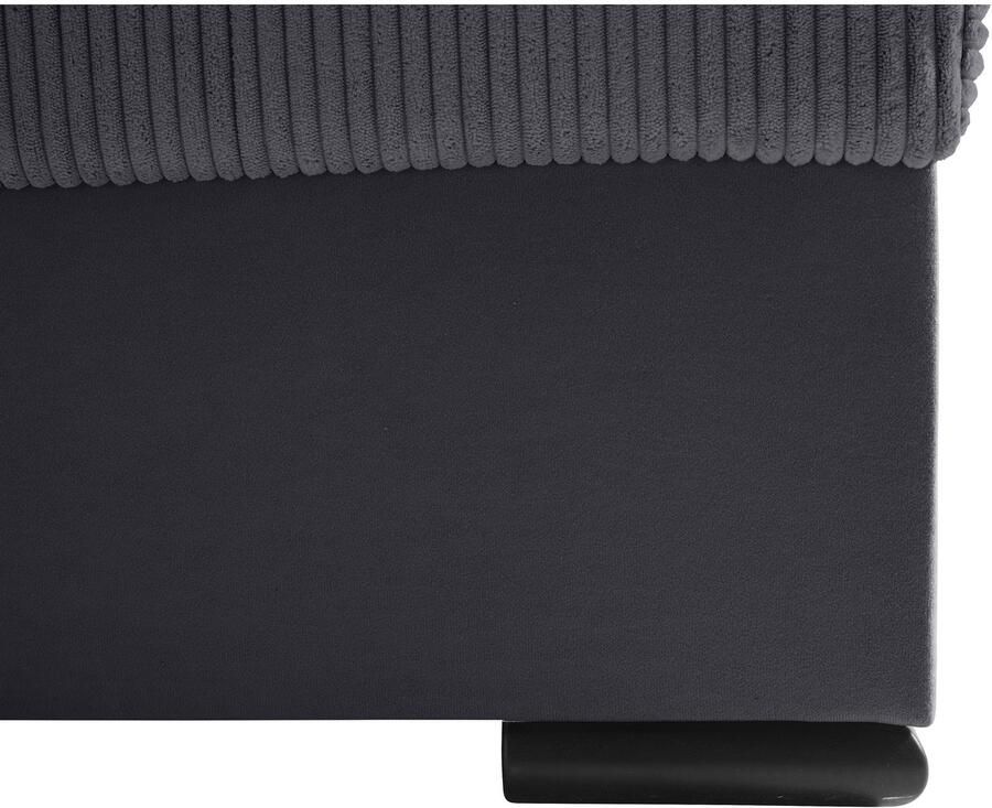 COLLECTION AB Zithoek Josy U-vorm slaapbank met bedlade flexibele recamière breedte: 269cm inclusief rugkussen cord - Foto 2