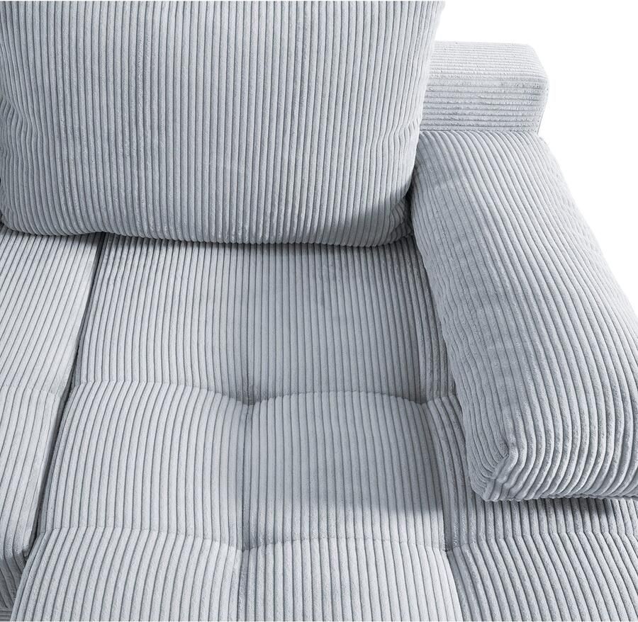 COLLECTION AB Zithoek Josy U-vorm slaapbank met bedlade flexibele recamière breedte: 269cm inclusief rugkussen cord