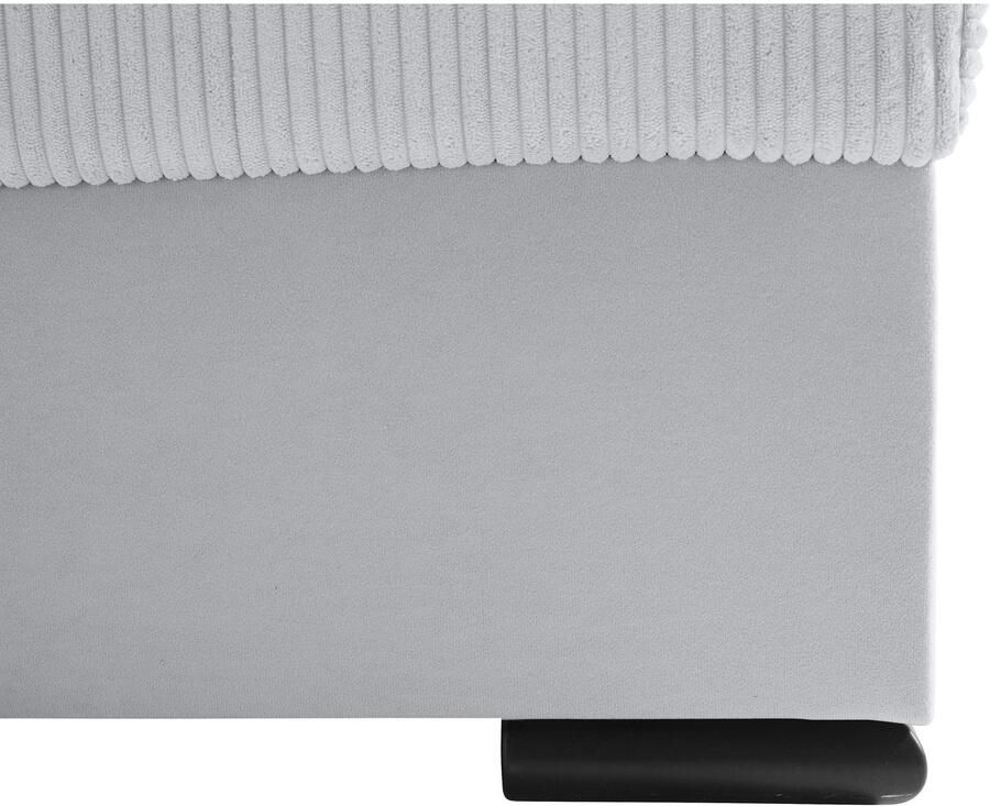 COLLECTION AB Zithoek Josy U-vorm slaapbank met bedlade flexibele recamière breedte: 269cm inclusief rugkussen cord - Foto 3