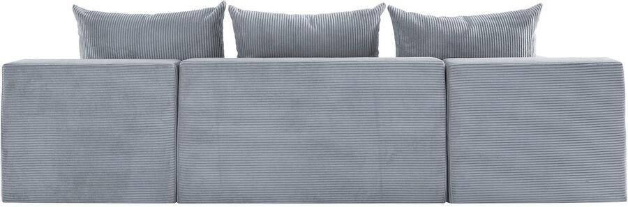 COLLECTION AB Zithoek Josy U-vorm slaapbank met bedlade flexibele recamière breedte: 269cm inclusief rugkussen cord - Foto 11