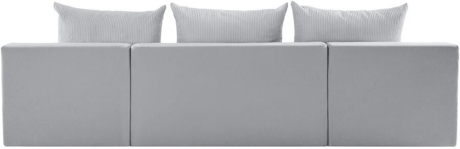 COLLECTION AB Zithoek Josy U-vorm slaapbank met bedlade flexibele recamière breedte: 269cm inclusief rugkussen cord - Foto 12