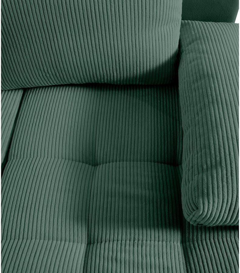 COLLECTION AB Zithoek Josy U-vorm slaapbank met bedlade flexibele recamière breedte: 269cm inclusief rugkussen cord - Foto 2