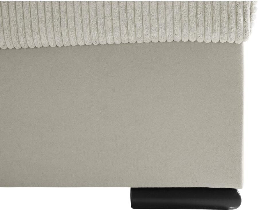 COLLECTION AB Zithoek Josy U-vorm slaapbank met bedlade flexibele recamière breedte: 269cm inclusief rugkussen cord - Foto 2