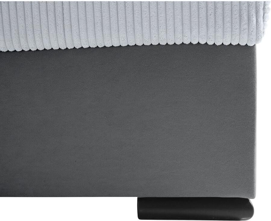 COLLECTION AB Zithoek Josy U-vorm slaapbank met bedlade flexibele recamière breedte: 269cm inclusief rugkussen cord - Foto 3