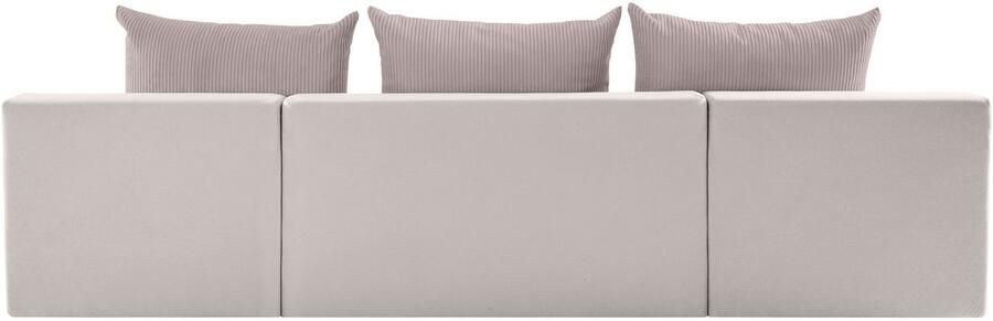 COLLECTION AB Zithoek Josy U-vorm slaapbank met bedlade flexibele recamière breedte: 269cm inclusief rugkussen cord - Foto 12