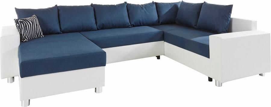 COLLECTION AB Zithoek Paris U-vorm met binnenvering naar keuze met slaapfunctie en bedkist - Foto 11