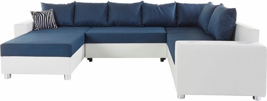 COLLECTION AB Zithoek Paris U-vorm met binnenvering naar keuze met slaapfunctie en bedkist - Foto 12