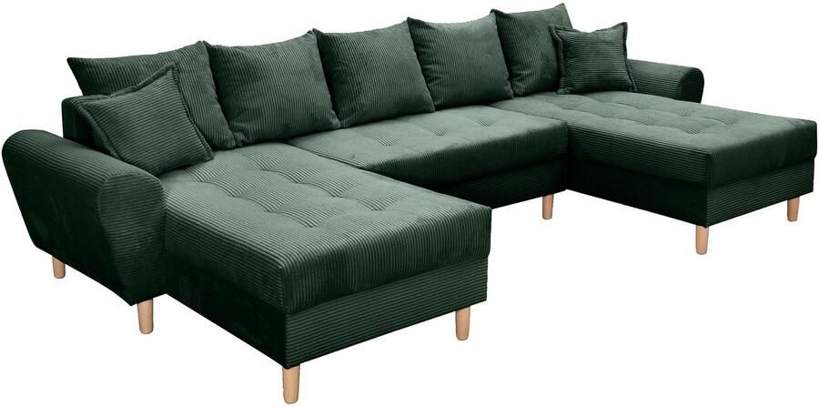 COLLECTION AB Zithoek Raisa U-vorm met vering kussens en stiksels in het zitgebied - Foto 8