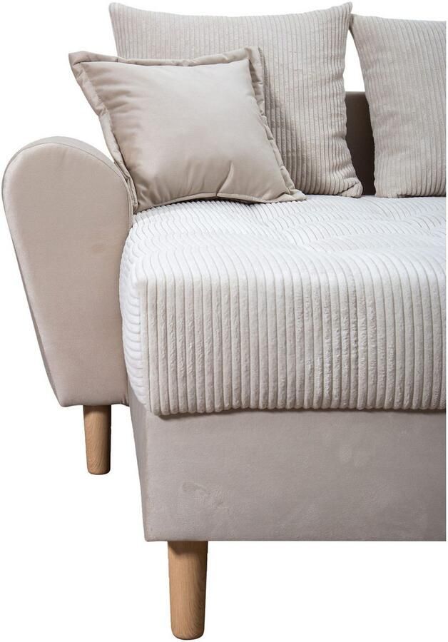 COLLECTION AB Zithoek Raisa U-vorm met vering kussens en stiksels in het zitgebied - Foto 4