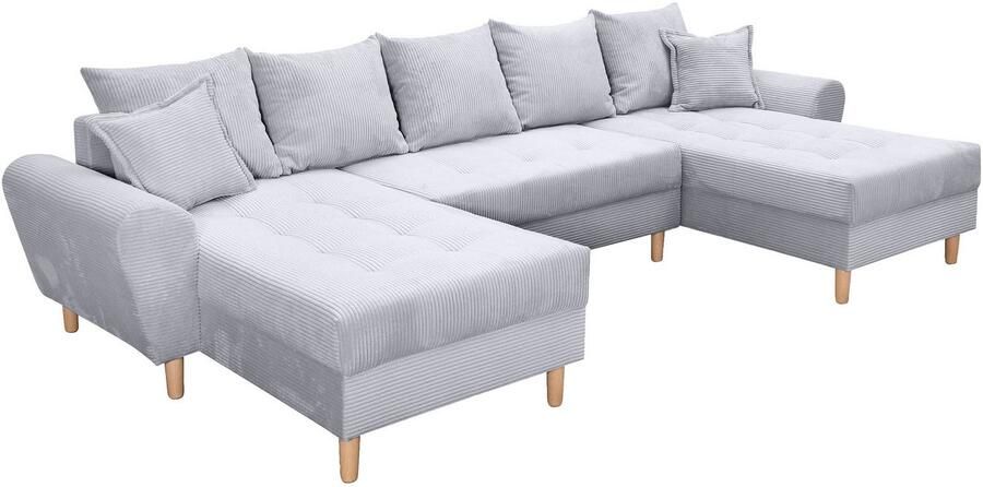 COLLECTION AB Zithoek Raisa U-vorm met vering kussens en stiksels in het zitgebied - Foto 8