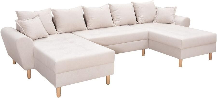 COLLECTION AB Zithoek Raisa U-vorm met vering kussens en stiksels in het zitgebied - Foto 8