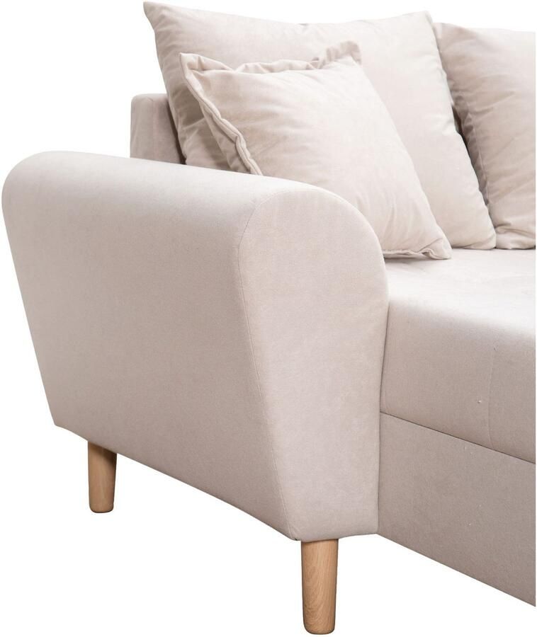 COLLECTION AB Zithoek Raisa U-vorm met vering kussens en stiksels in het zitgebied