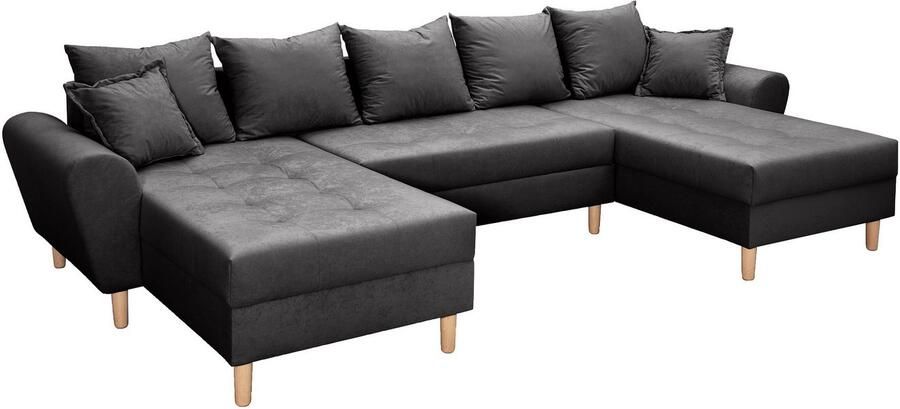 COLLECTION AB Zithoek Raisa U-vorm met vering kussens en stiksels in het zitgebied - Foto 8