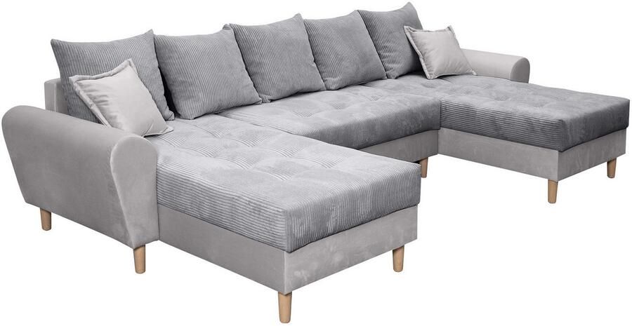 COLLECTION AB Zithoek Raisa U-vorm met vering kussens en stiksels in het zitgebied - Foto 10