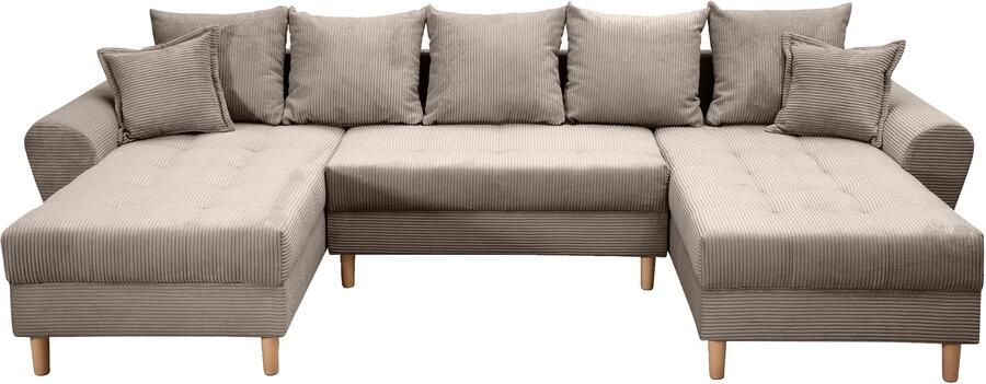 COLLECTION AB Zithoek Raisa U-vorm met vering kussens en stiksels in het zitgebied - Foto 6