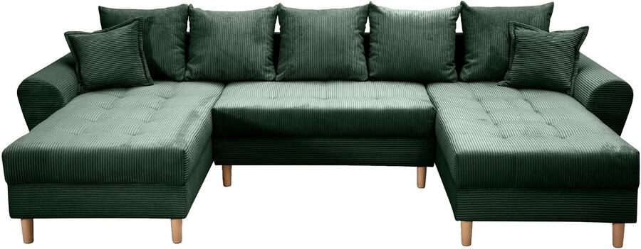 COLLECTION AB Zithoek Raisa U-vorm met vering kussens en stiksels in het zitgebied - Foto 6