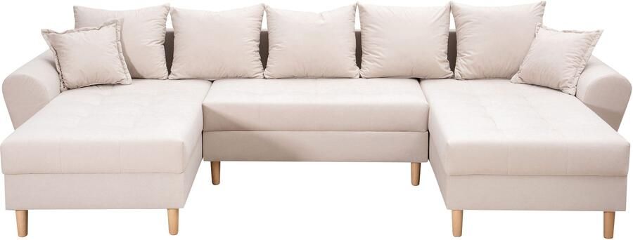 COLLECTION AB Zithoek Raisa U-vorm met vering kussens en stiksels in het zitgebied - Foto 6