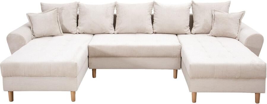 COLLECTION AB Zithoek Raisa U-vorm met vering kussens en stiksels in het zitgebied - Foto 6