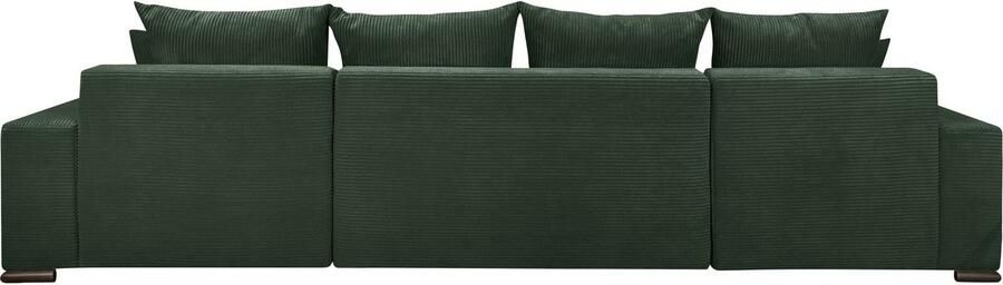 COLLECTION AB Zithoek XL-Josy U-vorm breedte 313 cm cord- mix incl. bedfunctie bedlade met 4 gelijk grote rugkussens - Foto 17