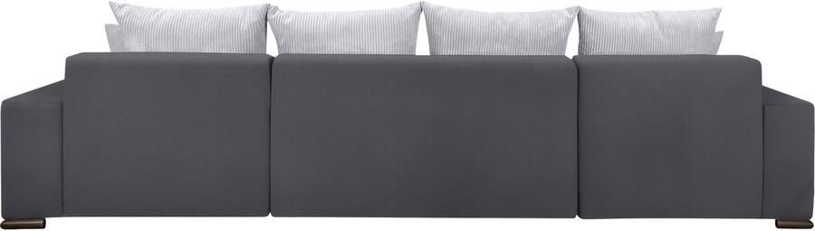 COLLECTION AB Zithoek XL-Josy U-vorm breedte 313 cm cord- mix incl. bedfunctie bedlade met 4 gelijk grote rugkussens - Foto 18