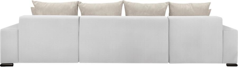 COLLECTION AB Zithoek XL-Josy U-vorm breedte 313 cm cord- mix incl. bedfunctie bedlade met 4 gelijk grote rugkussens - Foto 18