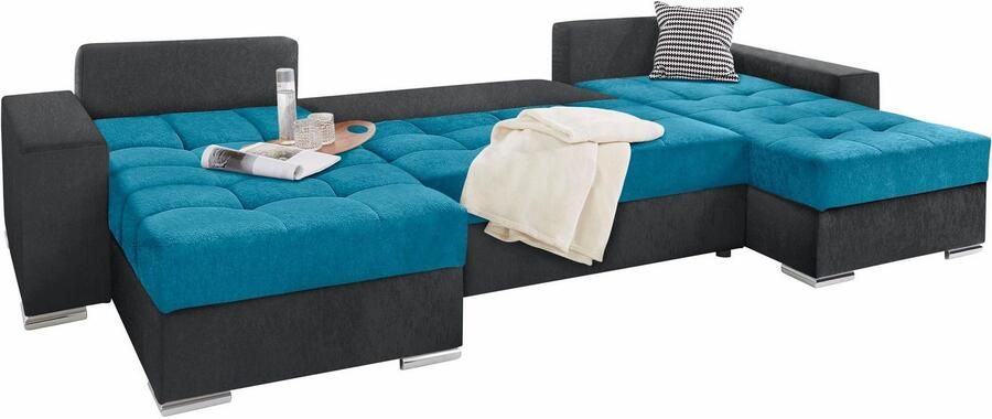 COLLECTION AB Zithoek XL-Josy U-vorm breedte 313 cm kunstleer-mix microvezel - Foto 8