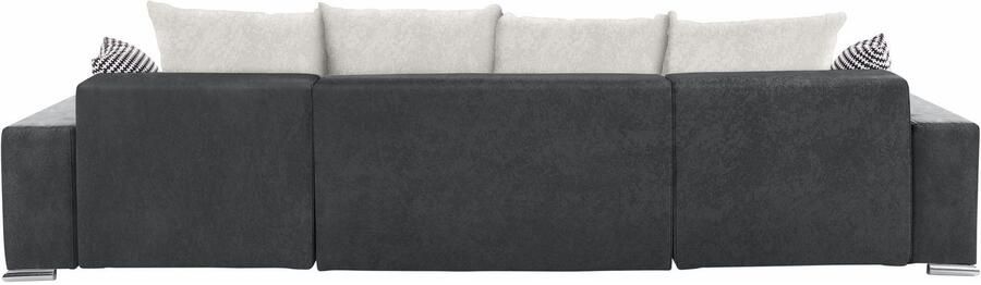 COLLECTION AB Zithoek Josy XL U-vorm breedte: 313 cm incl. bedfunctie bedlade met 4 gelijk grote rugkussens - Foto 7