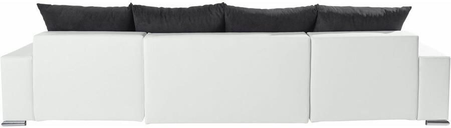 COLLECTION AB Zithoek XL-Josy U-vorm breedte 313 cm platweefsel structuur kunstleer - Foto 14