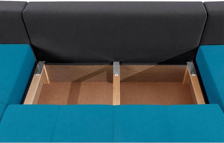 COLLECTION AB Zithoek XL-Josy U-vorm breedte 313 cm kunstleer-mix microvezel - Foto 2