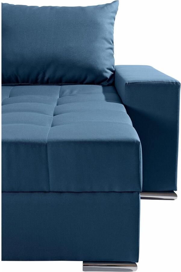 COLLECTION AB Zithoek XL-Josy U-vorm breedte 313 cm platweefsel structuur kunstleer - Foto 4