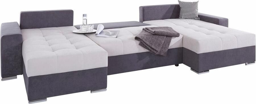 COLLECTION AB Zithoek XXL-Josy U-vorm breedte 333 cm met 2 recamieren 77 & 97 cm - Foto 10
