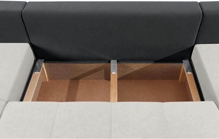 COLLECTION AB Zithoek Josy XXL U-vorm B: 333 cm met 2 chaise longues 77 & 97 cm - Foto 6