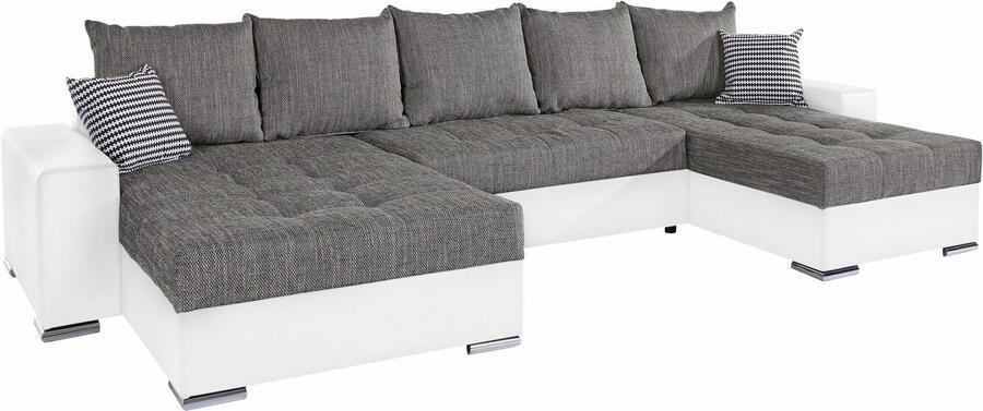 COLLECTION AB Zithoek XXL-Josy U-vorm breedte 333 cm met 2 recamieren 77 & 97 cm - Foto 7