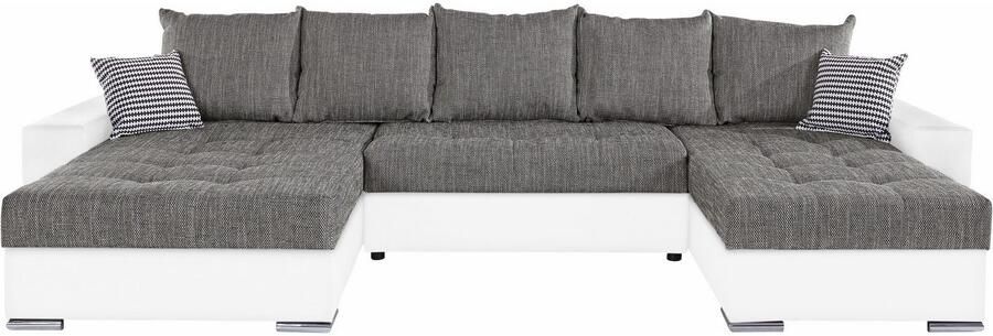 COLLECTION AB Zithoek XXL-Josy U-vorm breedte 333 cm met 2 recamieren 77 & 97 cm - Foto 12