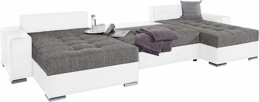 COLLECTION AB Zithoek XXL-Josy U-vorm breedte 333 cm met 2 recamieren 77 & 97 cm - Foto 10