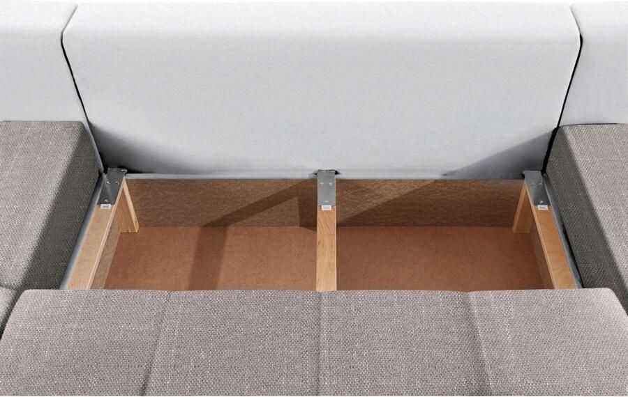 COLLECTION AB Zithoek XXL-Josy U-vorm breedte 333 cm met 2 recamieren 77 & 97 cm - Foto 3