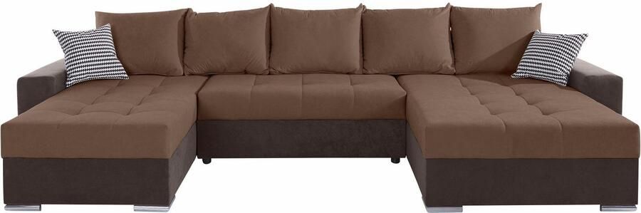 COLLECTION AB Zithoek XXL-Josy U-vorm breedte 333 cm met 2 recamieren 77 & 97 cm - Foto 10