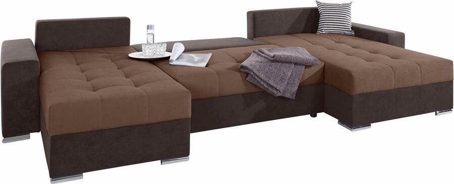 COLLECTION AB Zithoek XXL-Josy U-vorm breedte 333 cm met 2 recamieren 77 & 97 cm - Foto 7