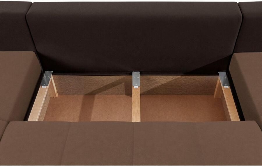 COLLECTION AB Zithoek XXL-Josy U-vorm breedte 333 cm met 2 recamieren 77 & 97 cm - Foto 2