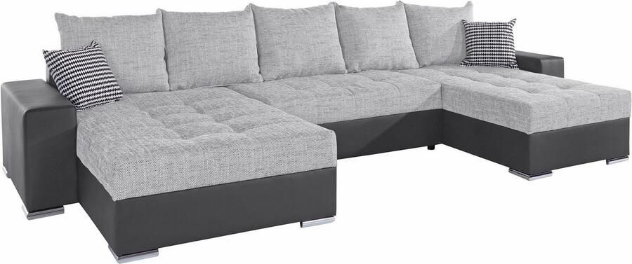 COLLECTION AB Zithoek XXL-Josy U-vorm breedte 333 cm met 2 recamieren 77 & 97 cm - Foto 6