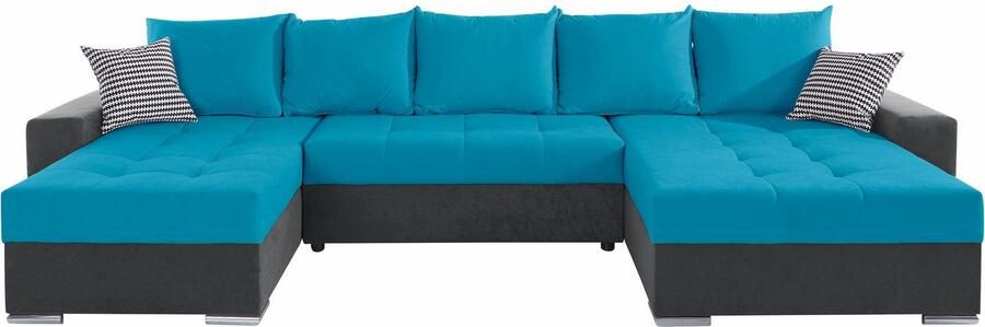 COLLECTION AB Zithoek XXL-Josy U-vorm breedte 333 cm met 2 recamieren 77 & 97 cm - Foto 10