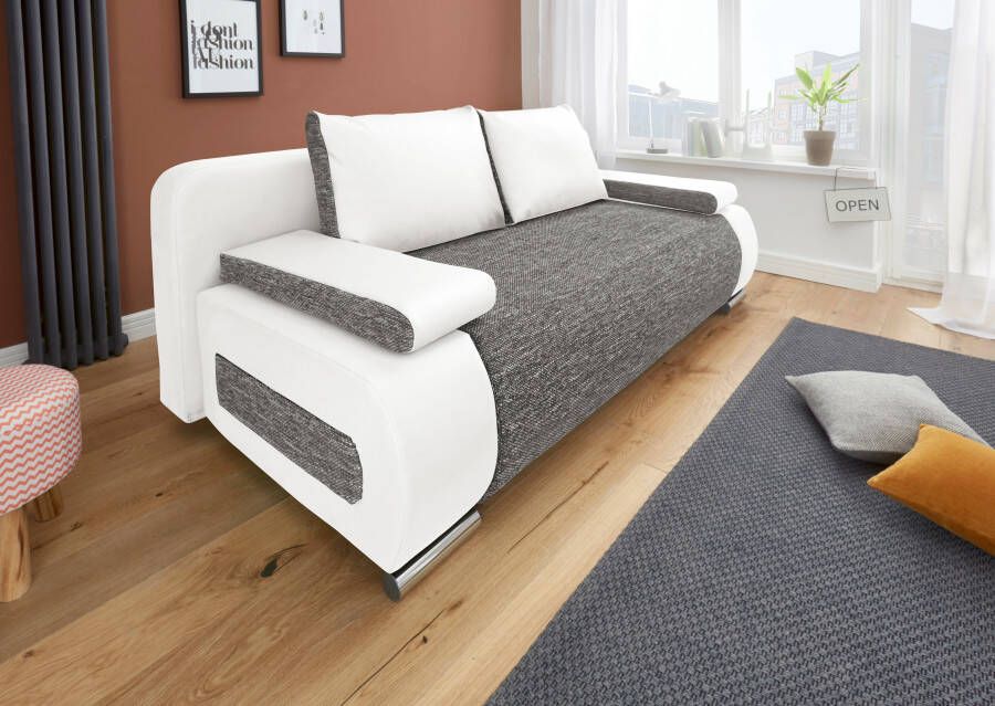 COLLECTION AB Slaapbank Moritz met slaapbank functie en bedbox comfortabele binnenvering